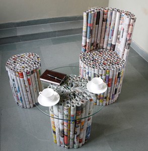 Newspaper Chair Project