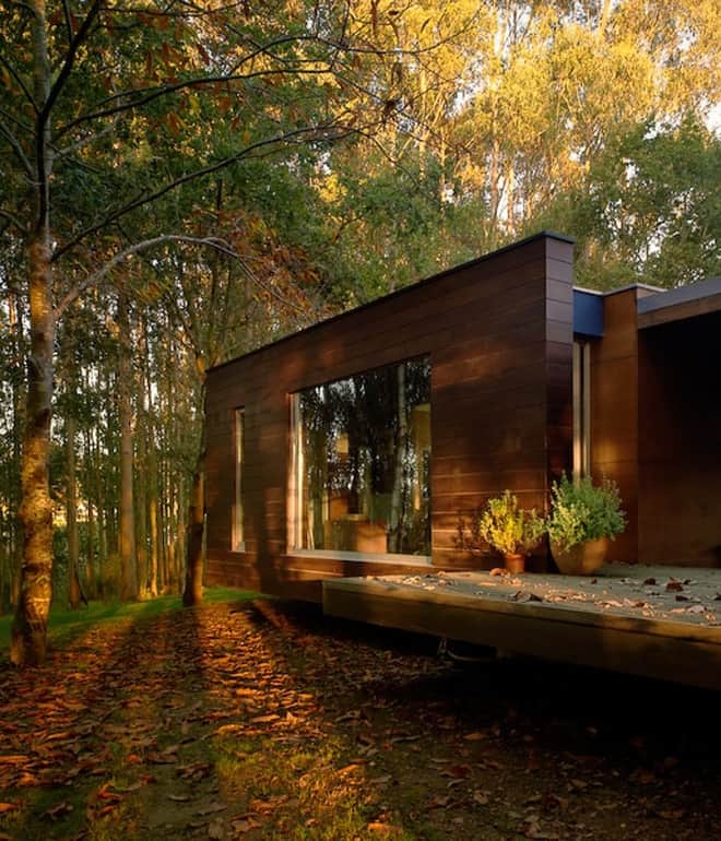 Wood House Concept Harmony With Nature