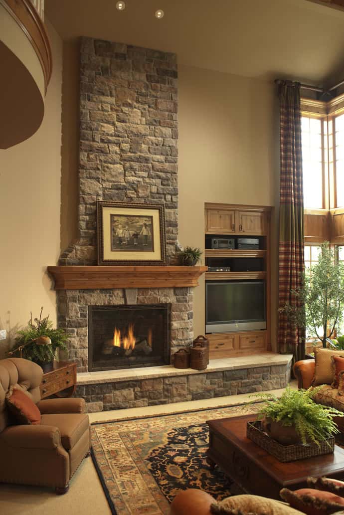25 Stone Fireplace Ideas for a Cozy, Nature-Inspired Home | DesignRulz