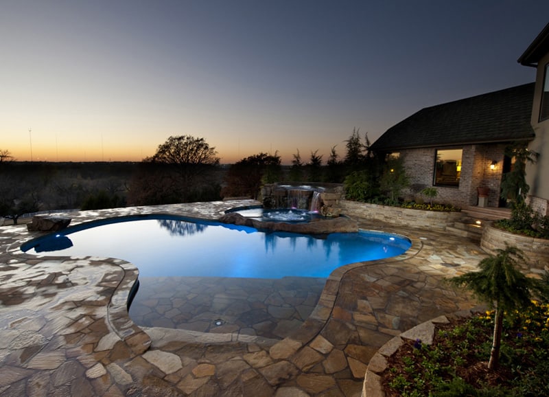 Epic swimming pool by caviness landscape usa for Pool design usa