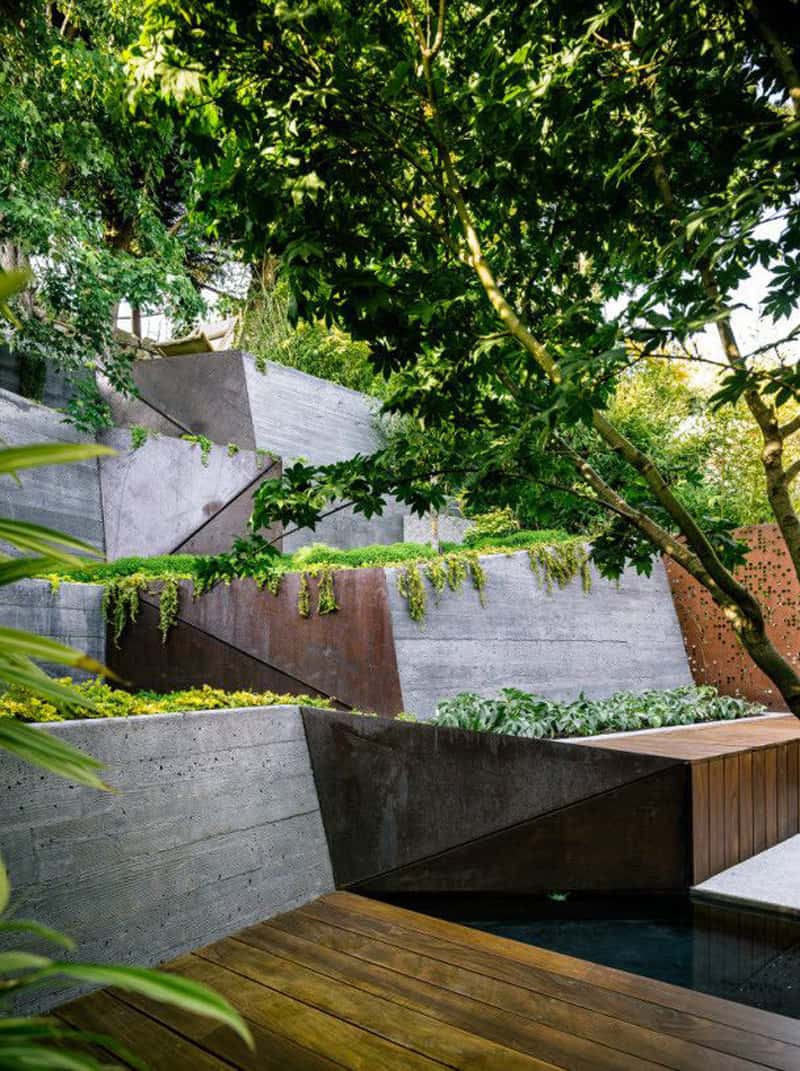 20 Sloped Backyard Design Ideas