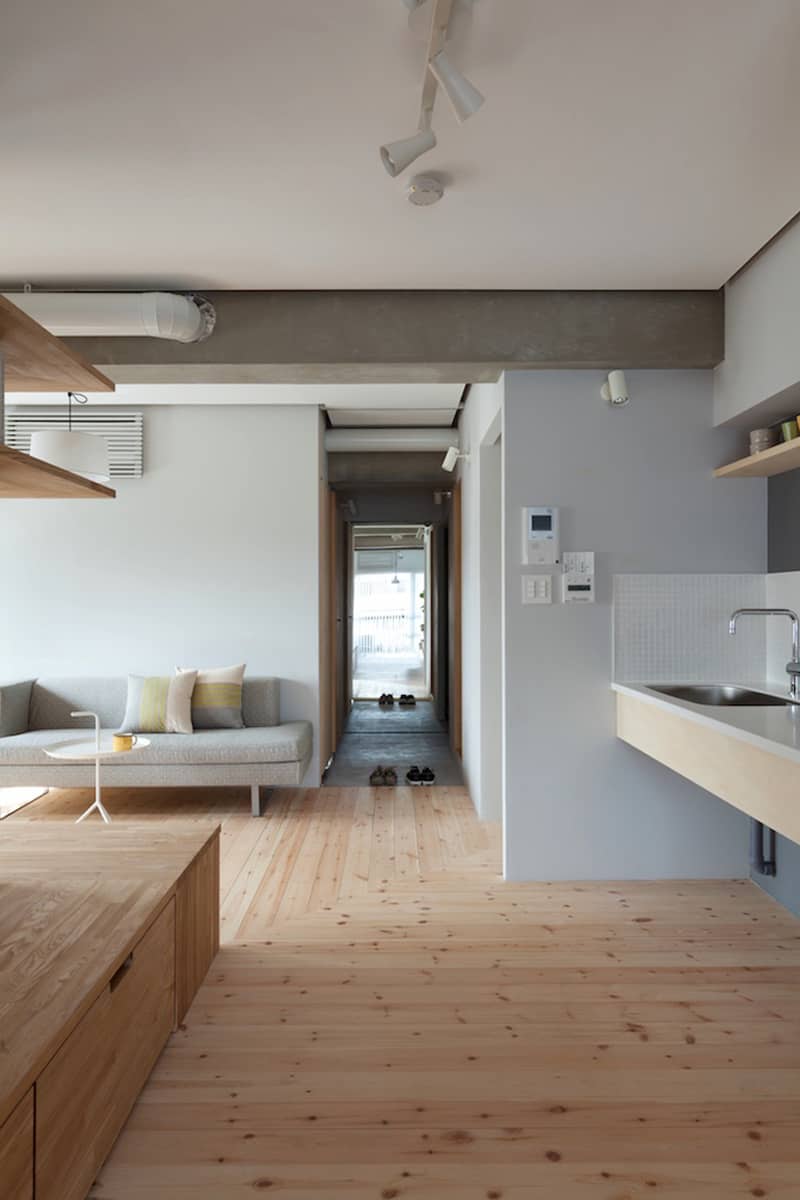 Two apartments in modern minimalist japanese style for Minimalismo design