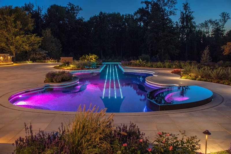 30 Beautiful Swimming Pool Lighting Ideas
