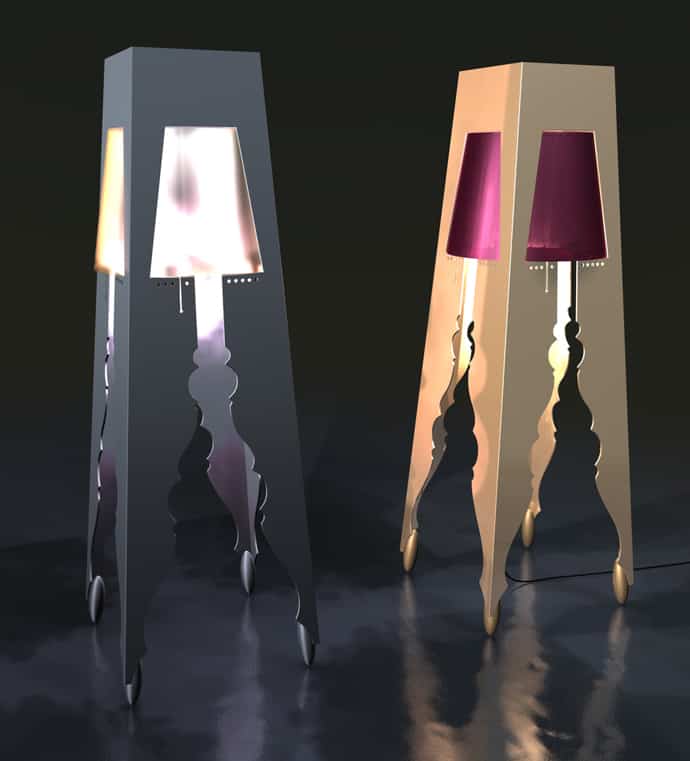 Between Modern and Traditional: Unique Floor Lamp Design