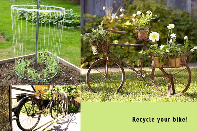 Turn An Old Bike Into a Garden Planter Feature! - My Bright Ideas