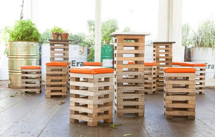 Creative Recycling Wooden Pallets Ideas, Pallet Wood Bar Stool Plans