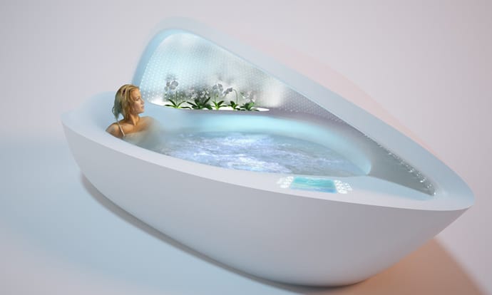 Luxurious Bathtub - Mother of Pearl- A Great Escape from Stressful Life