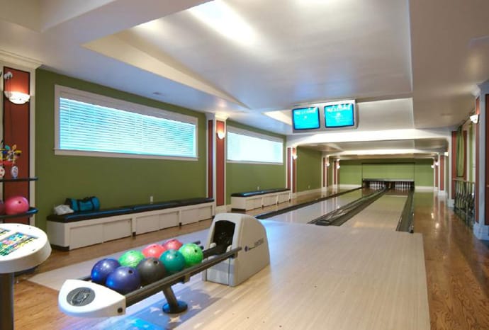 Installed Bowling Alley Lanes, Home Floor Plans With Bowling Alley