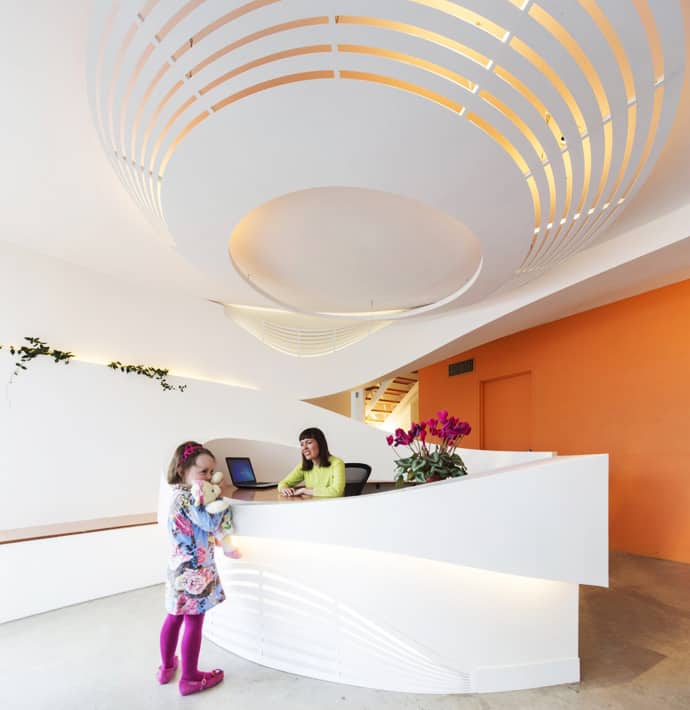 Modern Reception for Autistic Children Medical Center by Enter Architecture