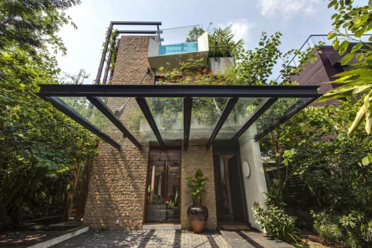 Singaporean Dream Home with Vertical Gardens and Rooftop Swimming Pool