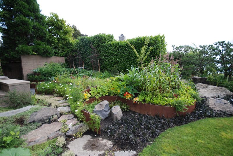 Steep Backyard Into A Terraced Garden, Terraced Backyard Landscaping Design