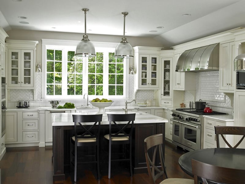 kitchen with large windows designrulz (27)