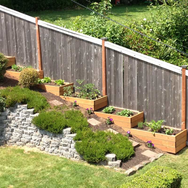 Amazing Ideas To Plan A Sloped Backyard, Garden Fence Ideas On A Slope