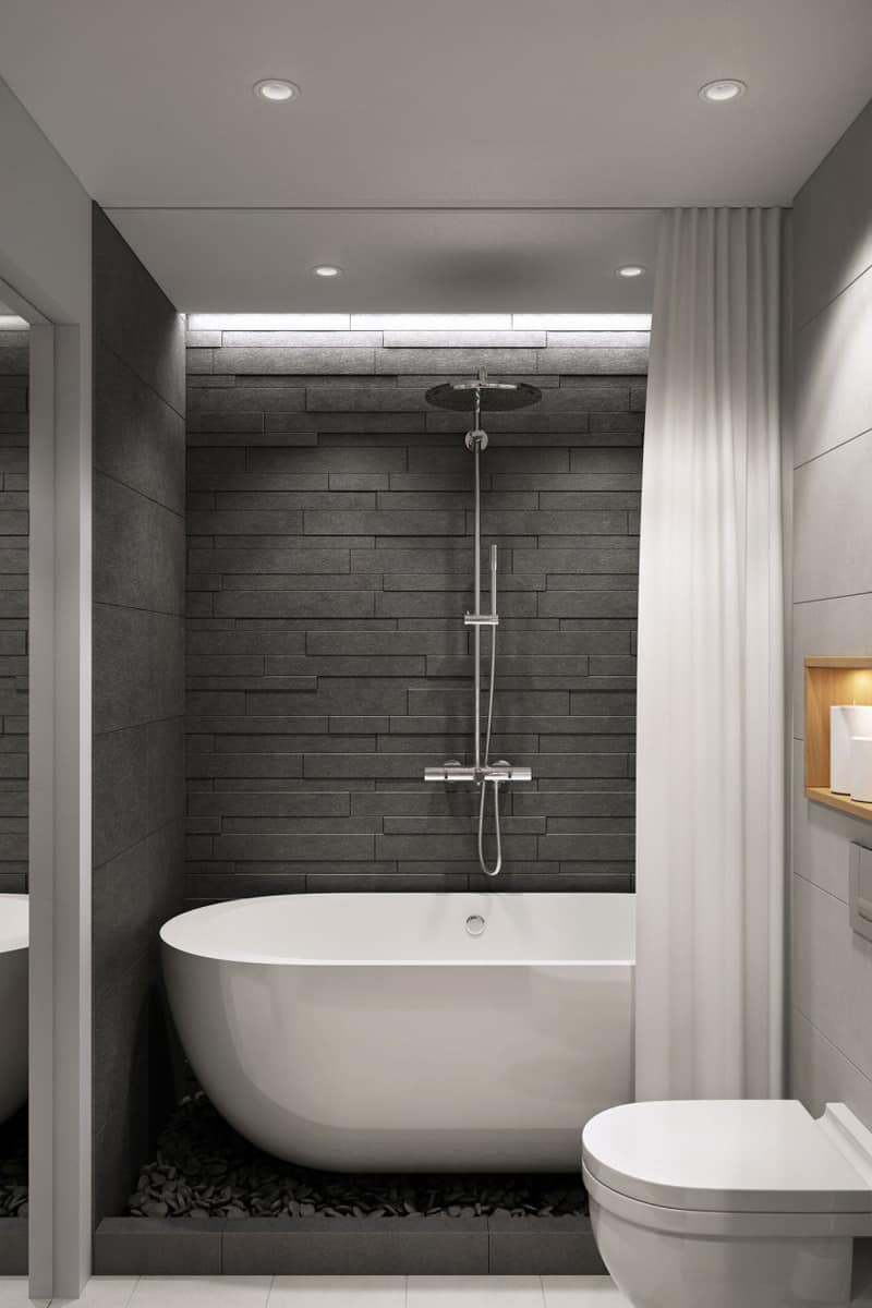 25 Gray And White Small Bathroom Ideas