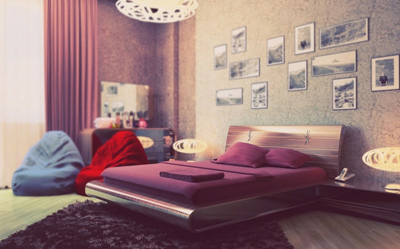 5 designrulz bedroom- purple