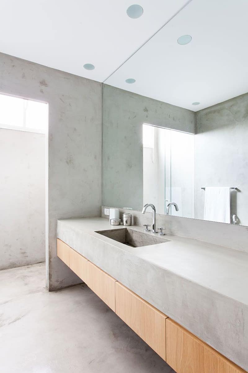 20 amazing bathroom designs with concrete-designrulz