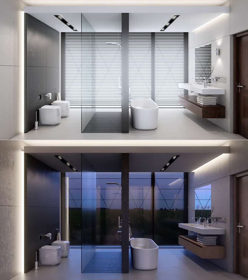 38 Luxurious Bathrooms Decorated With Art Pieces DesignRulz.com