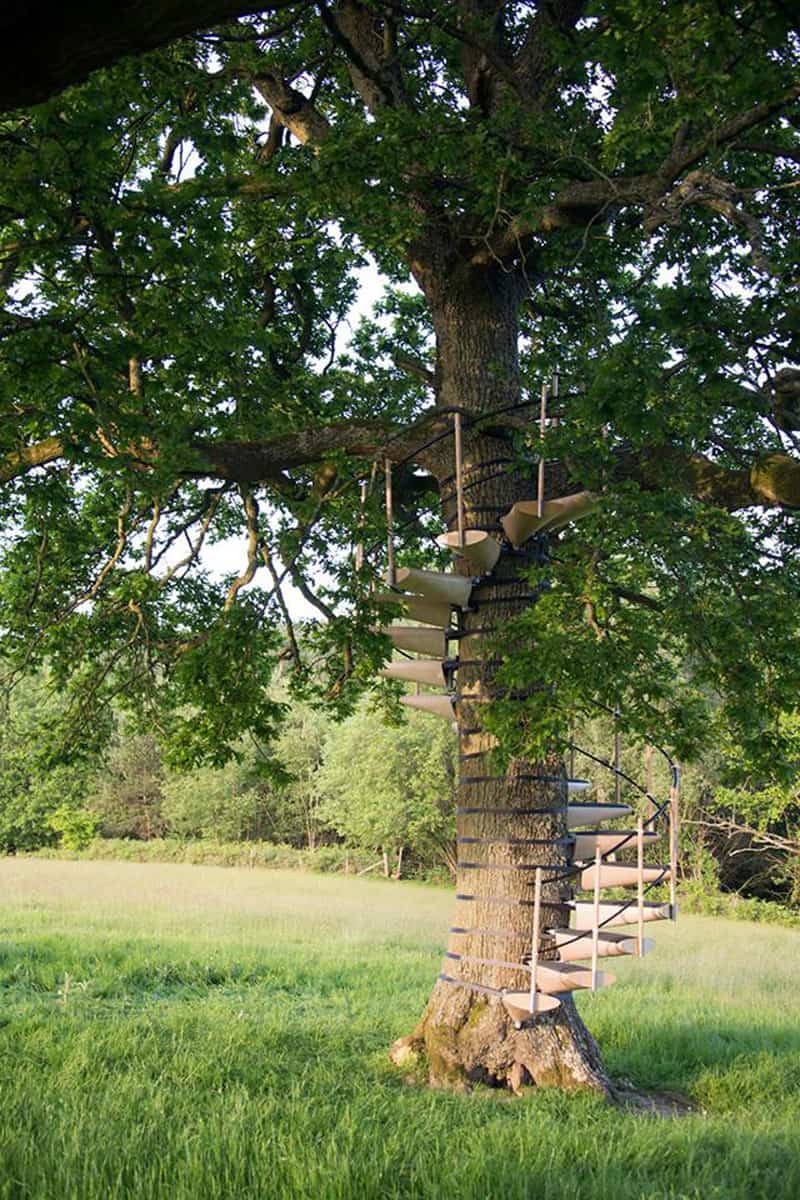 Spiral Staircase For Your Backyard Tree-designrulz (3)
