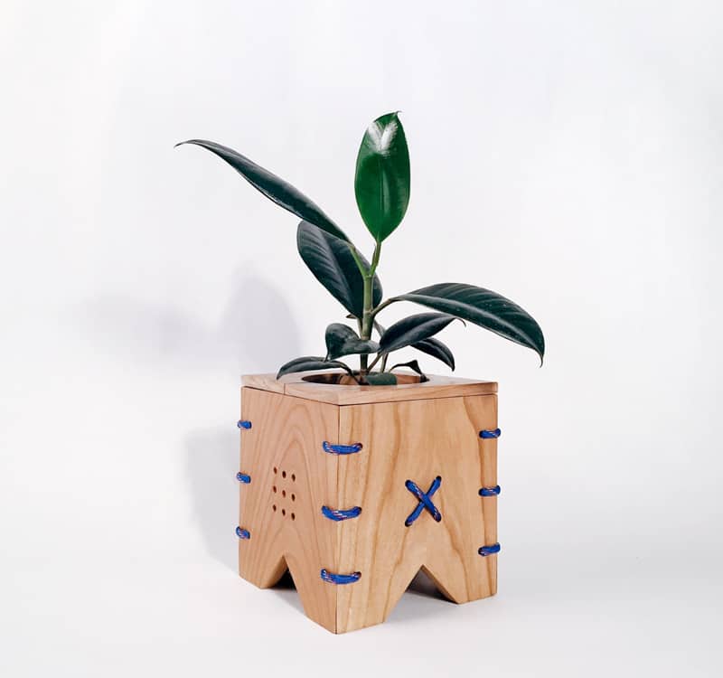 Modern Wooden Flower Pot, Small Wooden Flower Pot Design