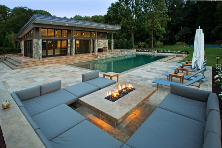 33 Pool Houses With Contemporary Patio, Pools And Patios