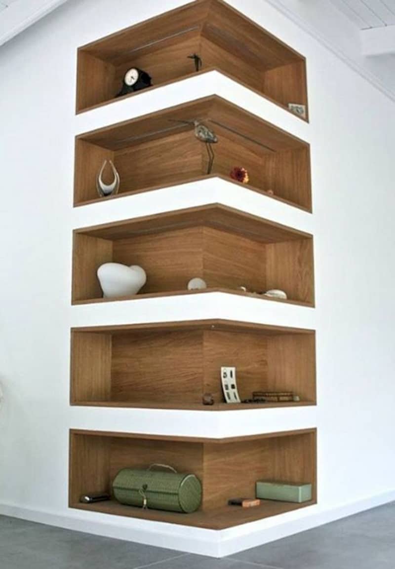 Corner Photo Shelf