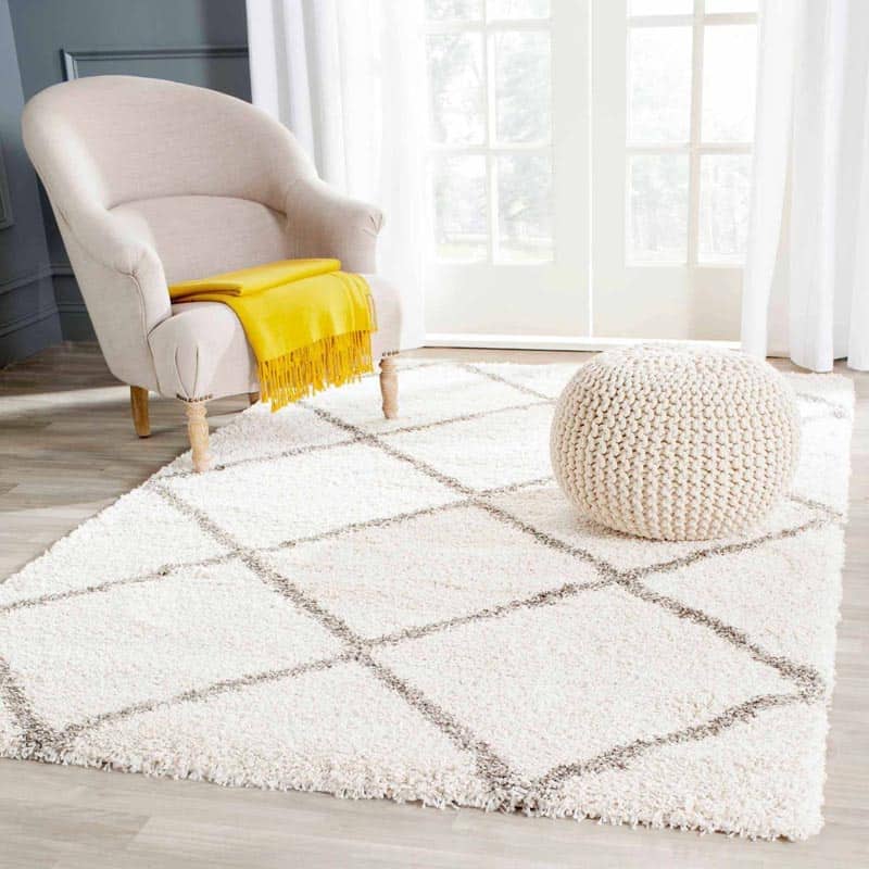 Navy Fluffy Rugs for Living RoomNon Shed Shag Rugs for SaleNew Huge Sizes