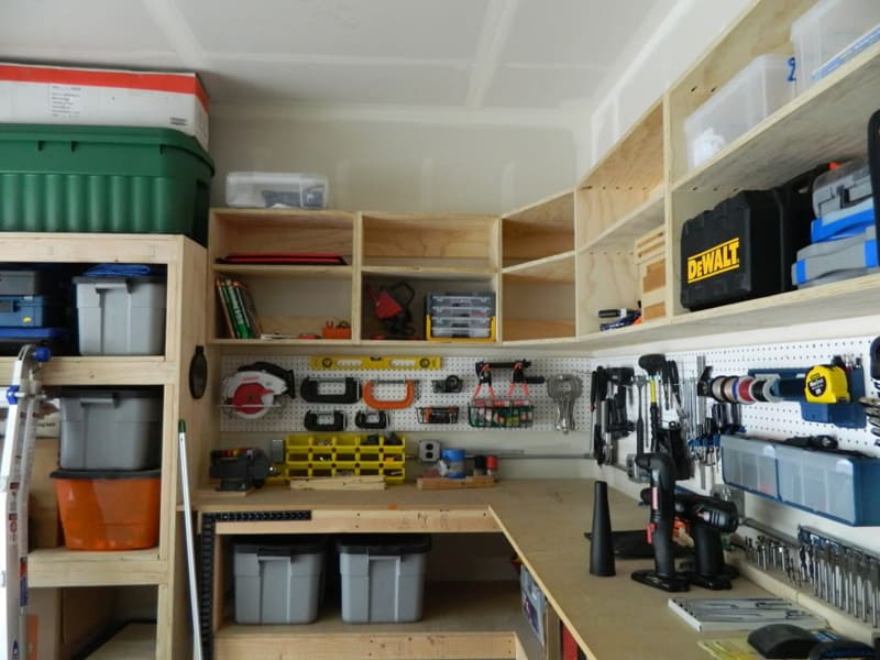 Garage Storage Ideas, Garage Storage Workbench Ideas