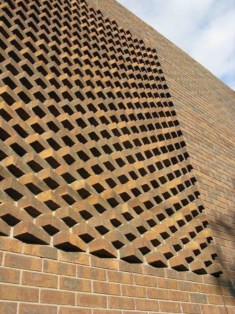 Unique Brick Design Wall for Large Space