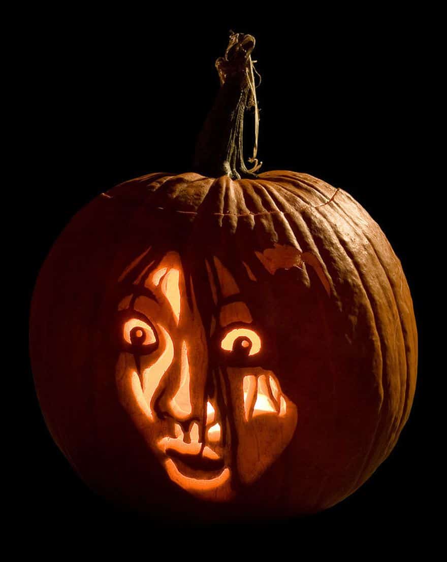 horror movies inspired pumpkins