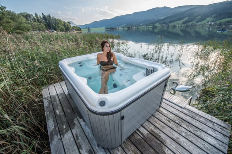 4. Keep a steady temperature: Set your hot tub to a lower temperature and k...
