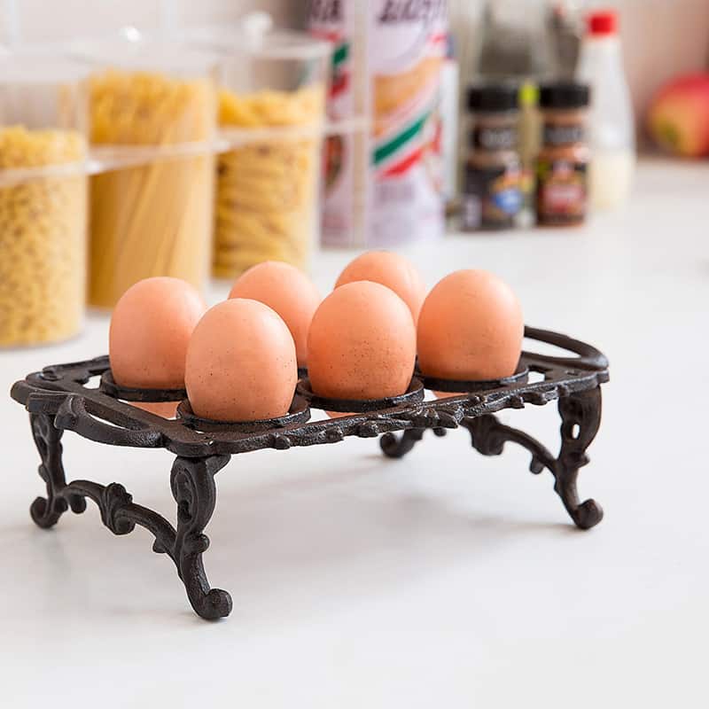 BESTONZON 1Pc Egg Holder Practical Diatomite Shatter-proof Egg Crate Egg Shelf Eggs Tray Egg Box Egg Rack for Market Home 