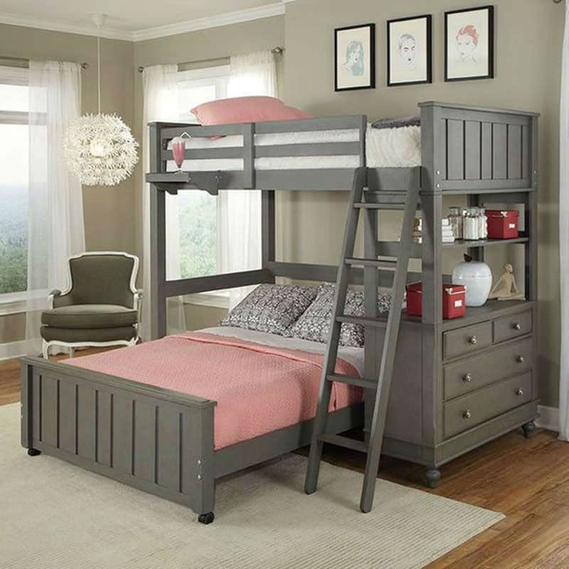30 Modern Bunk Bed Ideas That Will Make, Double Loft Bed Ideas