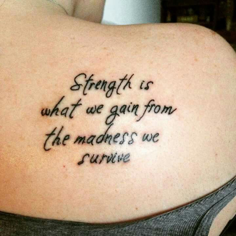 With pain comes strength - quote tattoo on girls ribcage | Strength tattoo,  Rib tattoo quotes, Tattoo quotes